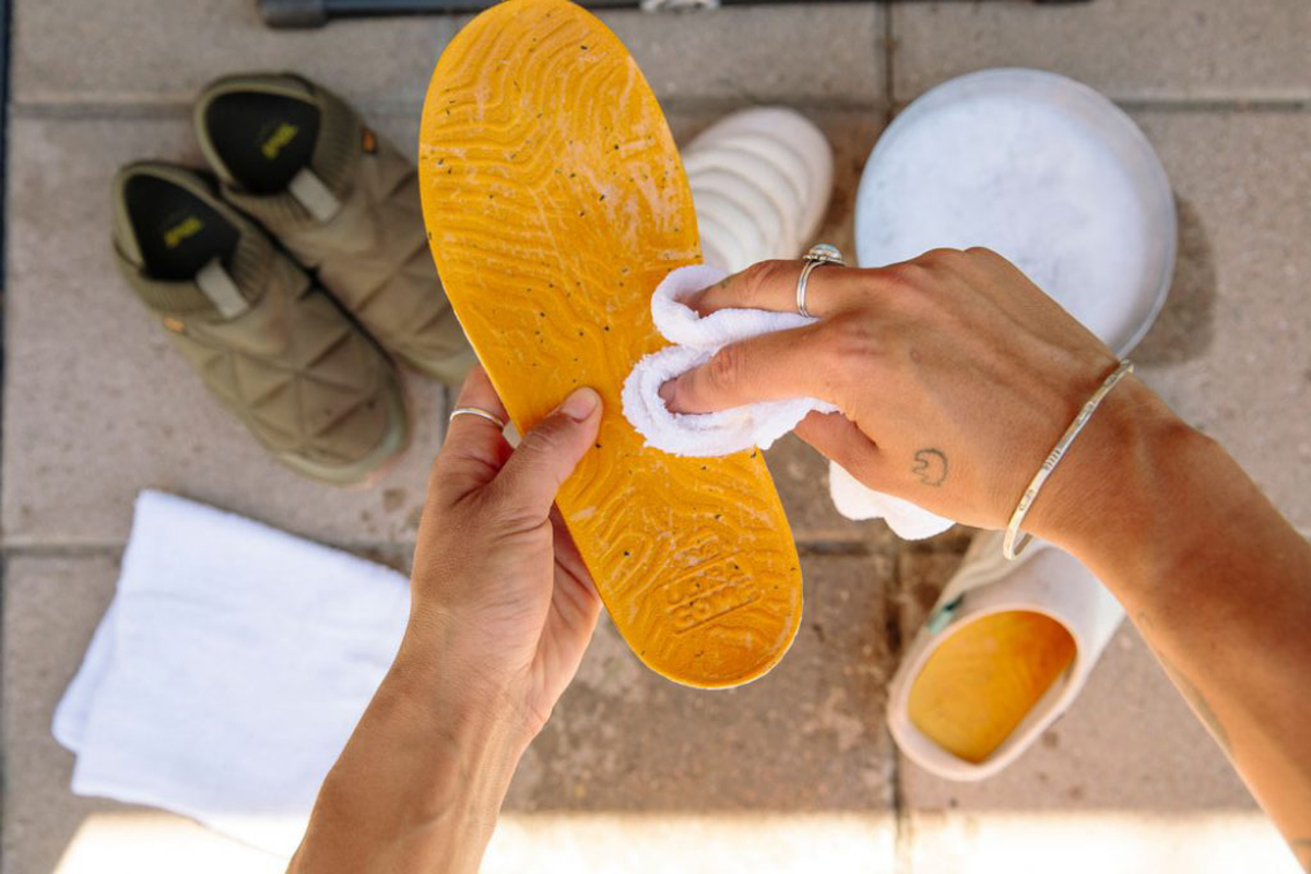 Footbed Cleaning for ReEmber Shoes